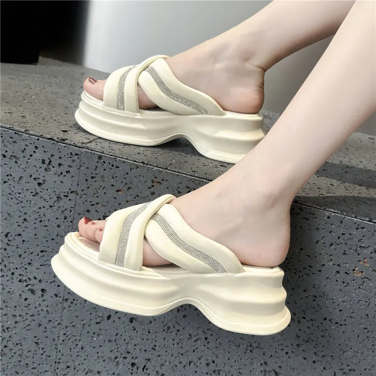 DazzleDuo Mid Heel Summer Sandals