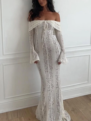 Lumine White Mermaid Dress