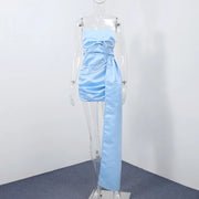 Sultry Petal Split Long Skirt