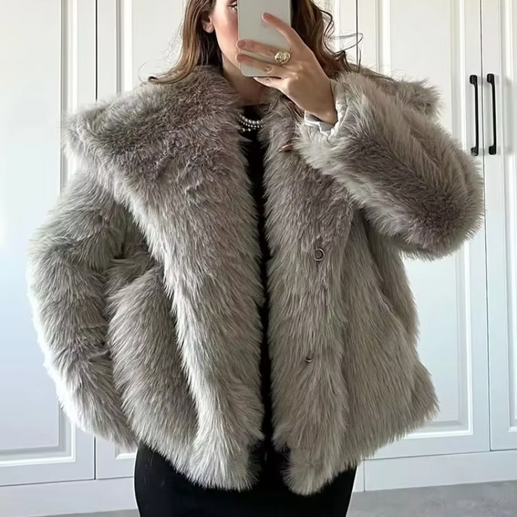 Velvet Snow Fluffy Coat