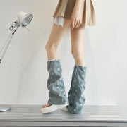 Trendy Trek Denim Platform Sandals