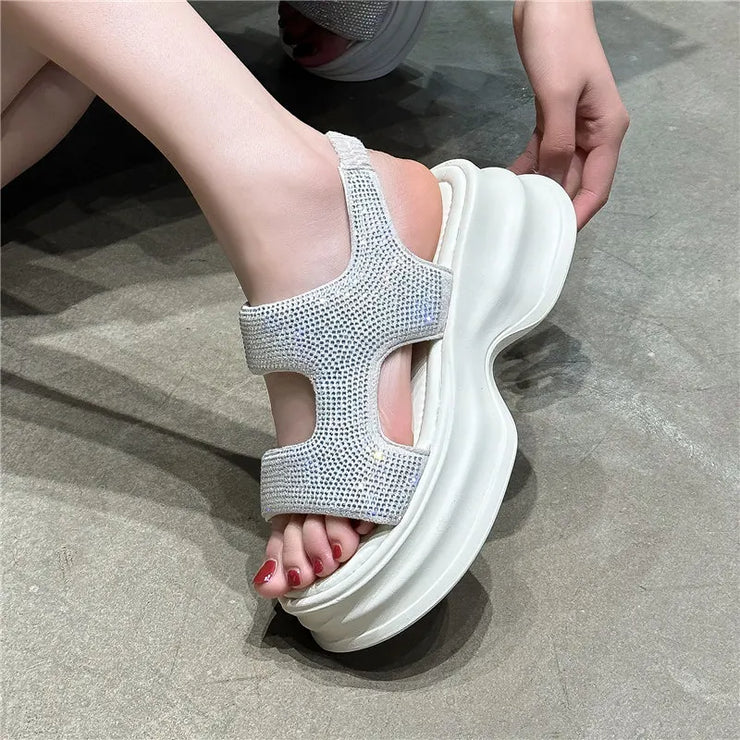 Robie Glit Platform Sandals