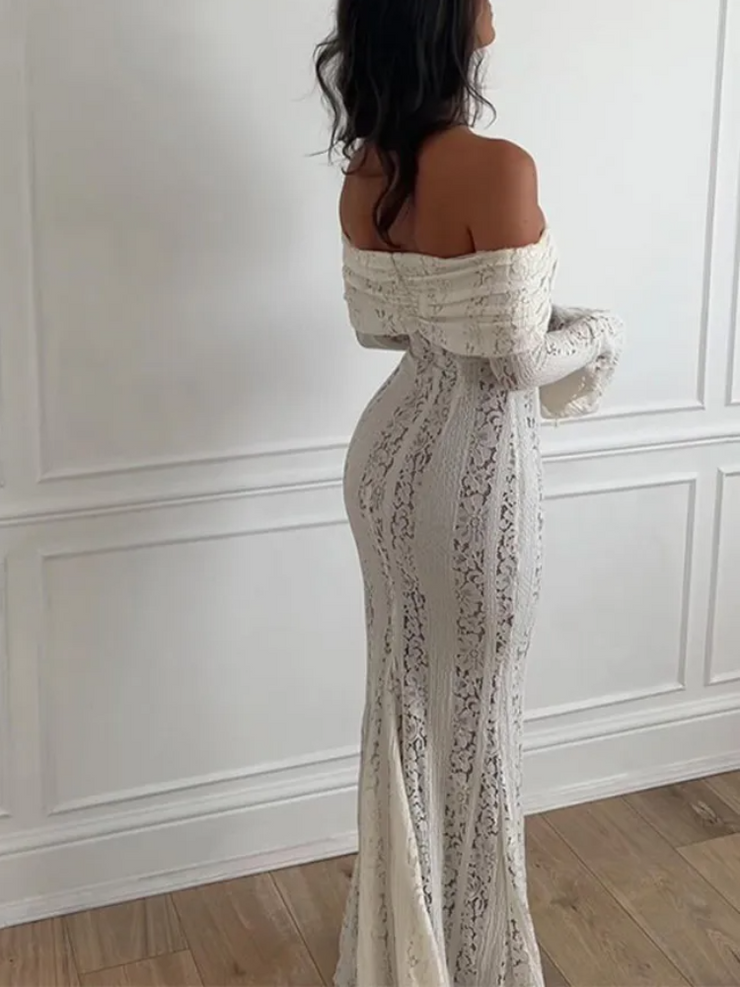 Lumine White Mermaid Dress