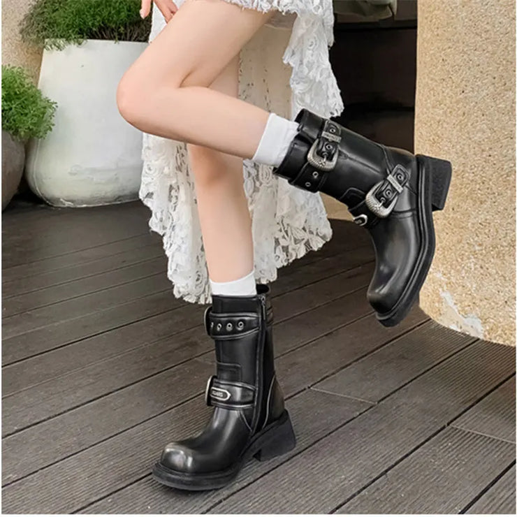 Sculpted Sole Fashion Boots