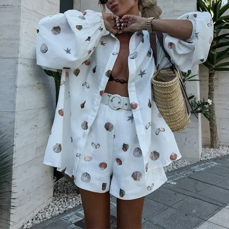 ShellAura Shorts Set