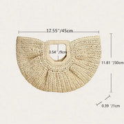 Golden Dune Half-Moon Tote Bag