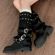 Astrid Rivet Long Boots