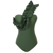 Flirty Ruffle Bombshell Swimsuit