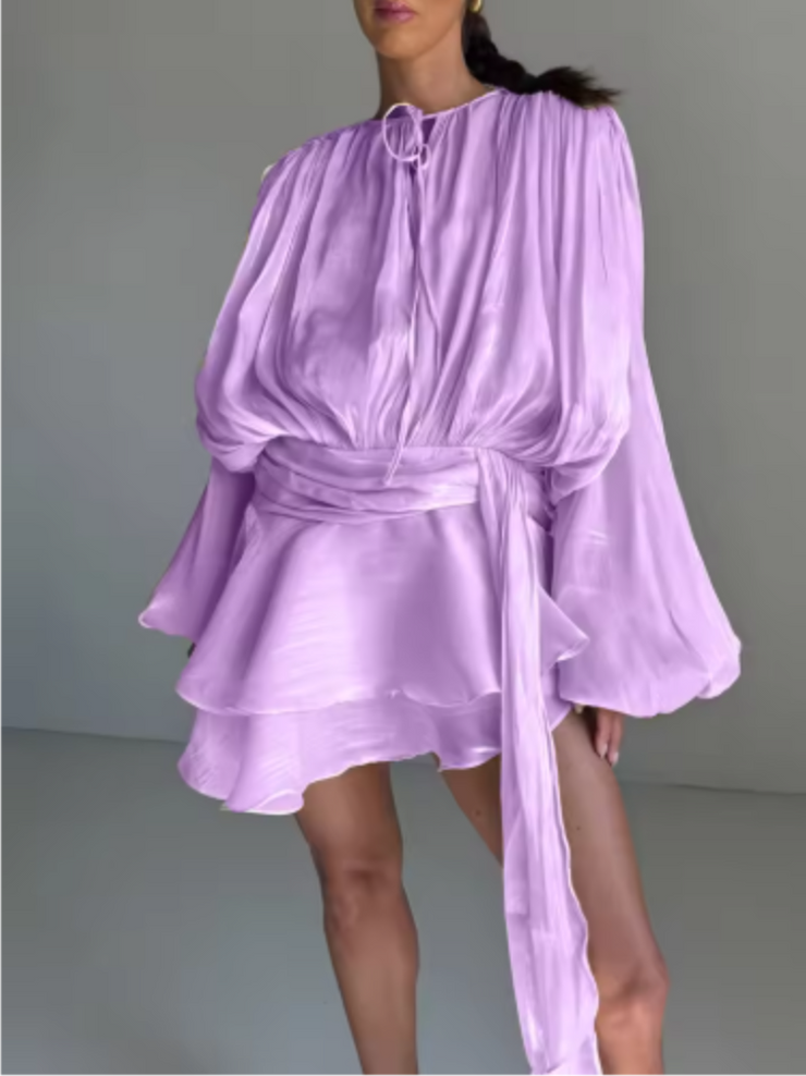 Dreamveil Pleated Wrap Top