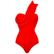 Flirty Ruffle Bombshell Swimsuit