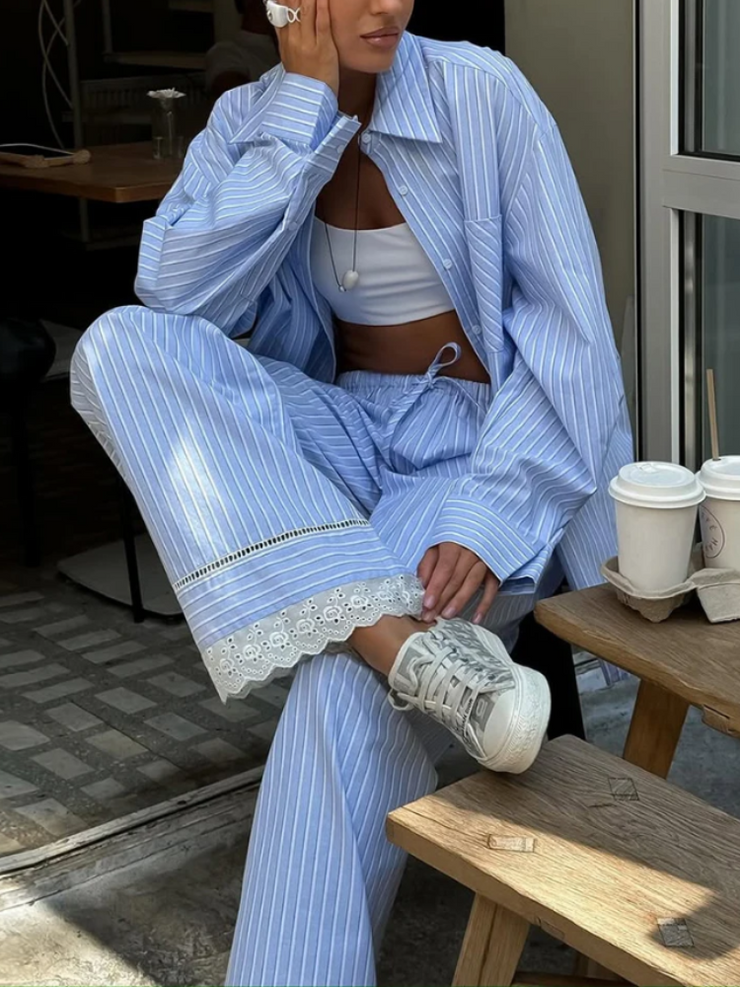 Skyline Stripes Oversized Set