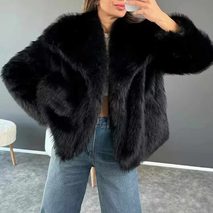 Velvet Snow Fluffy Coat