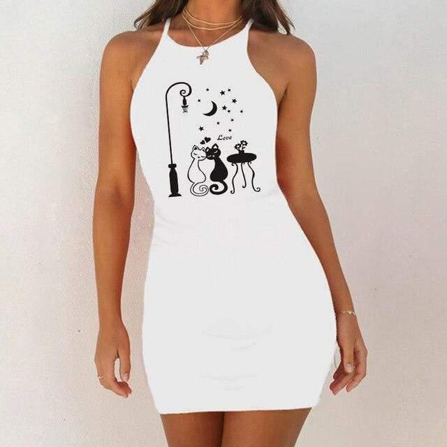 Chemise de nuit chaton