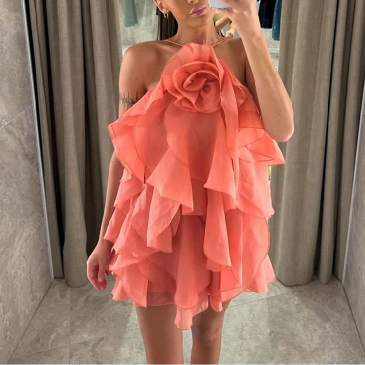 FloraFlick Halter Dress