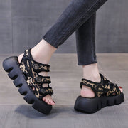Cheetah Platform Sandals