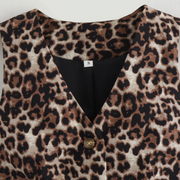 Leopard Lattice Crop Top