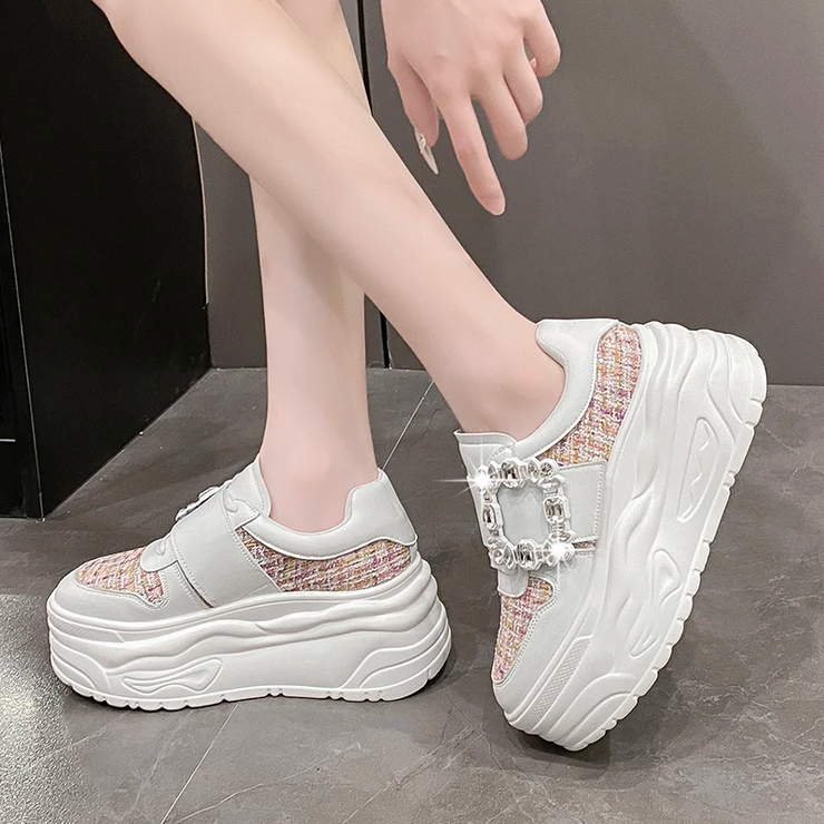 Gemstone Square Platform Sneakers