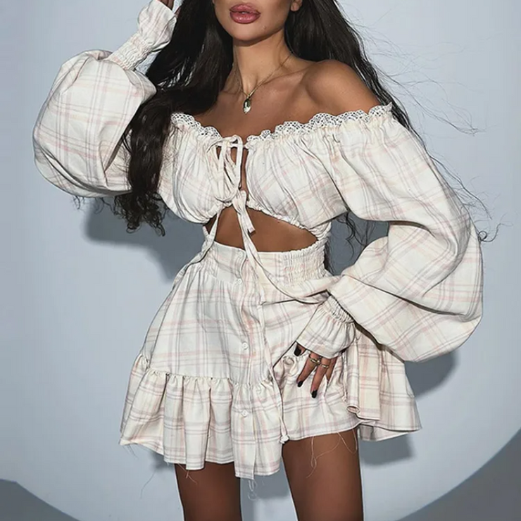 SweetRiot Lace Mini Dress