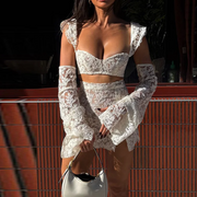 Lace Me Up Mini Skirts