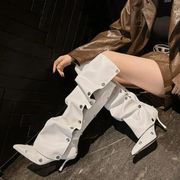 Studded Siren Knee High Boots