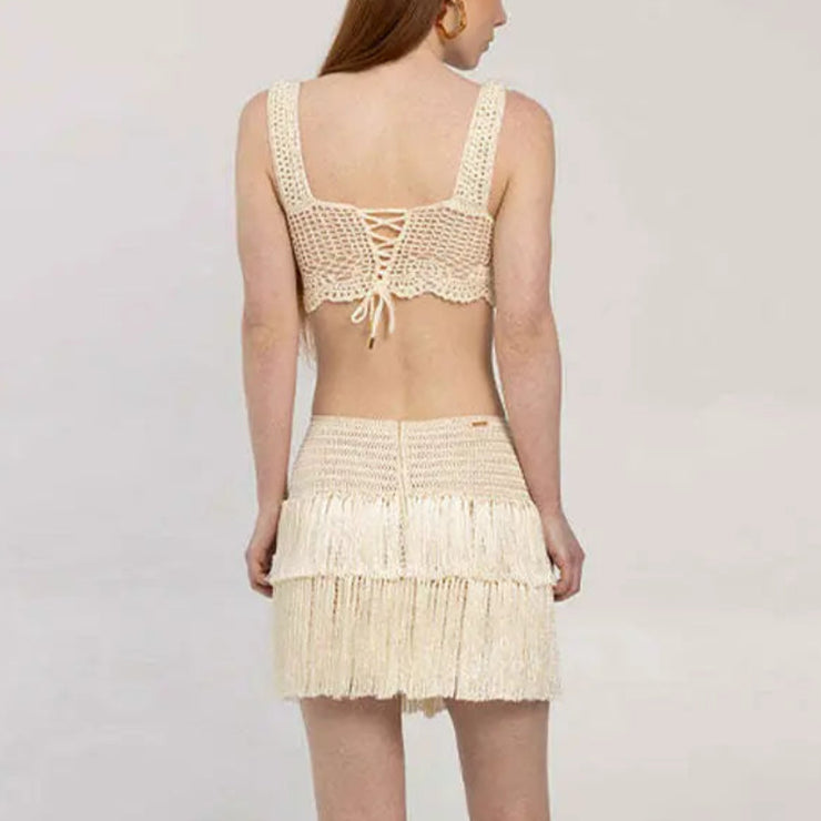 FringeFever Knit Shorts