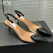 Amara Glow Pointed Glass Heels