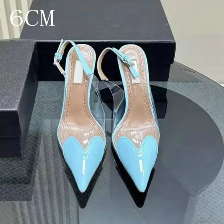 Amara Glow Pointed Glass Heels