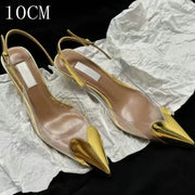 Amara Glow Pointed Glass Heels