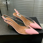 Amara Glow Pointed Glass Heels