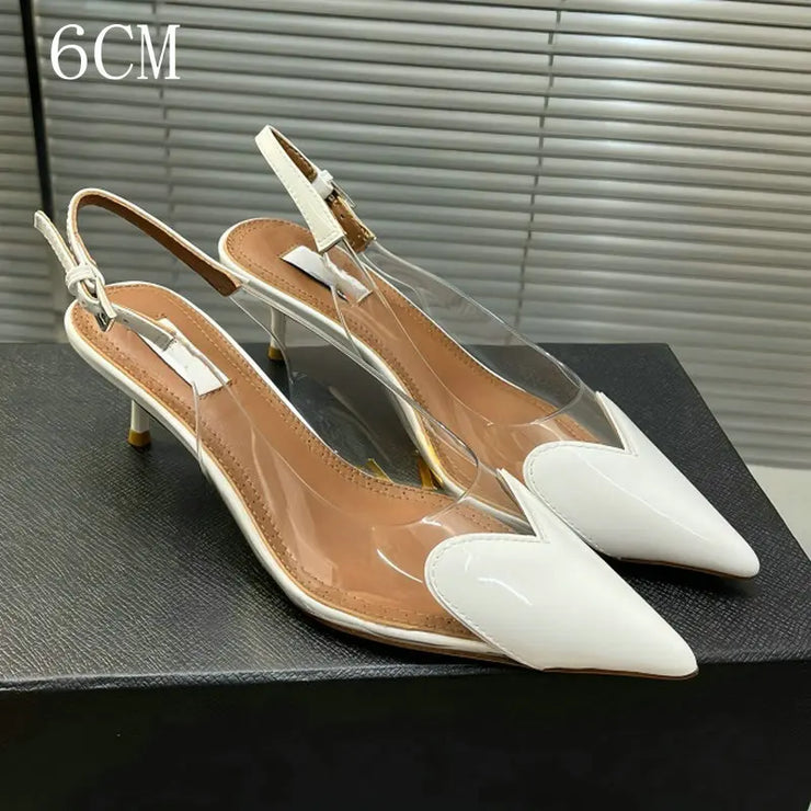 Amara Glow Pointed Glass Heels
