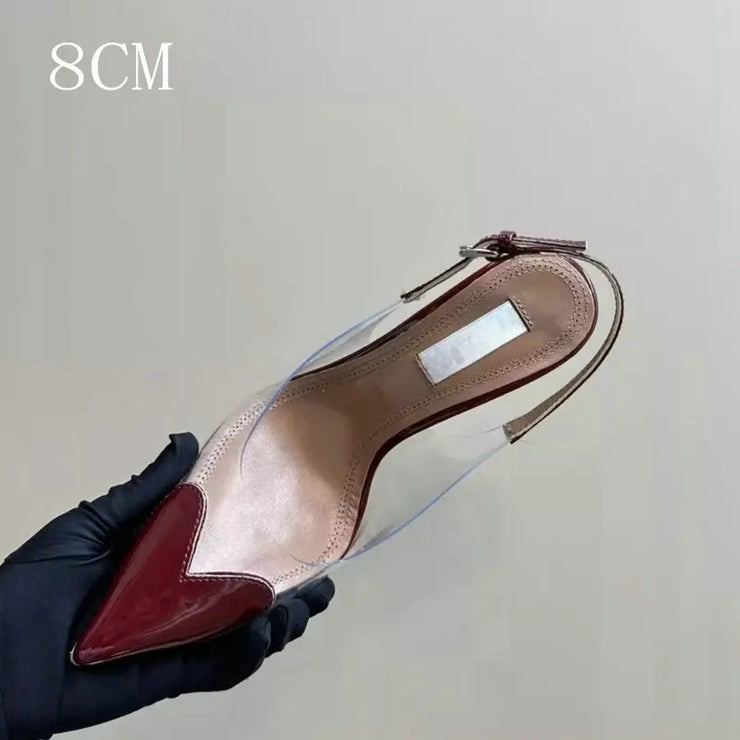 Amara Glow Pointed Glass Heels