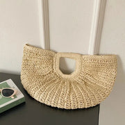 Golden Dune Half-Moon Tote Bag