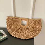 Golden Dune Half-Moon Tote Bag