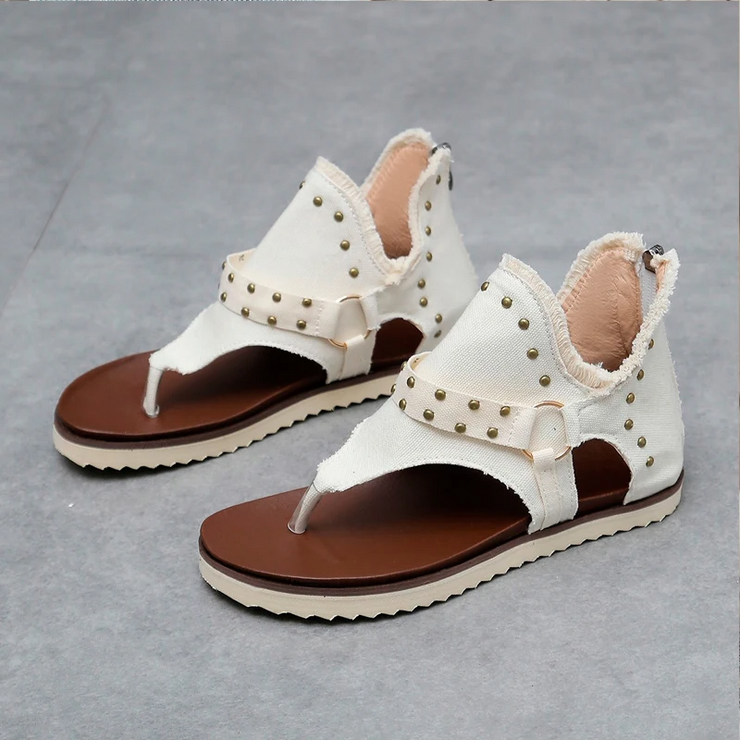 Ankara Denim Summer Sandals