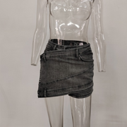 Cross-X Chained Skirt