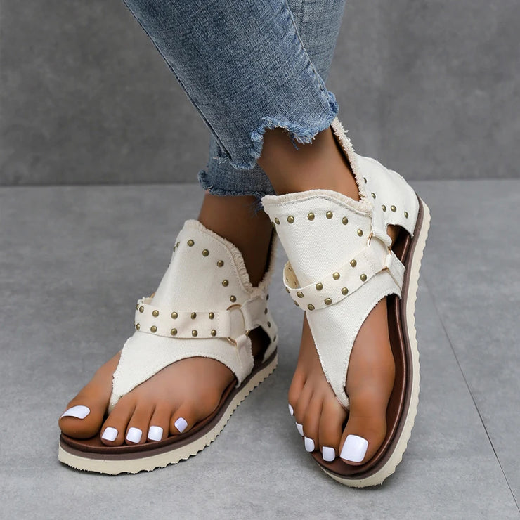 Ankara Denim Summer Sandals