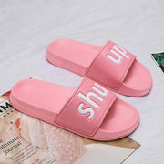 "Shut Up" Slippers | white slippers 