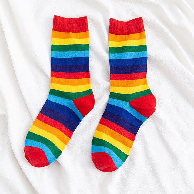 Calcetines deportivos Rainbow - Rojo