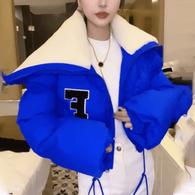 Monaco high shine split puffer jacket sales