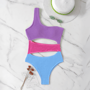 Monokini Colorblock One Piece Swimsuit
